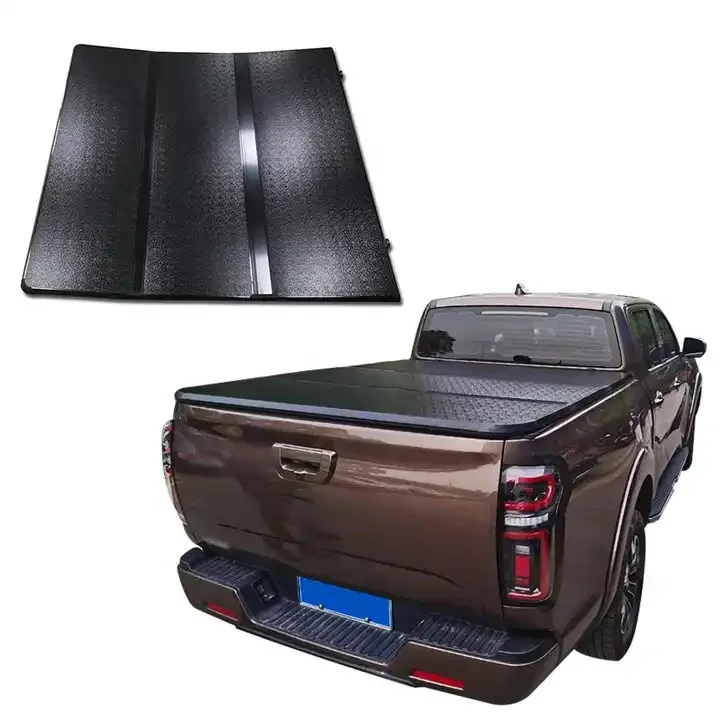 

Aluminium pickup truck bed covers fold tonneau for ford ranger f150 mazda bt-50 Hilux revo rocco Silverado Dodge Ram
