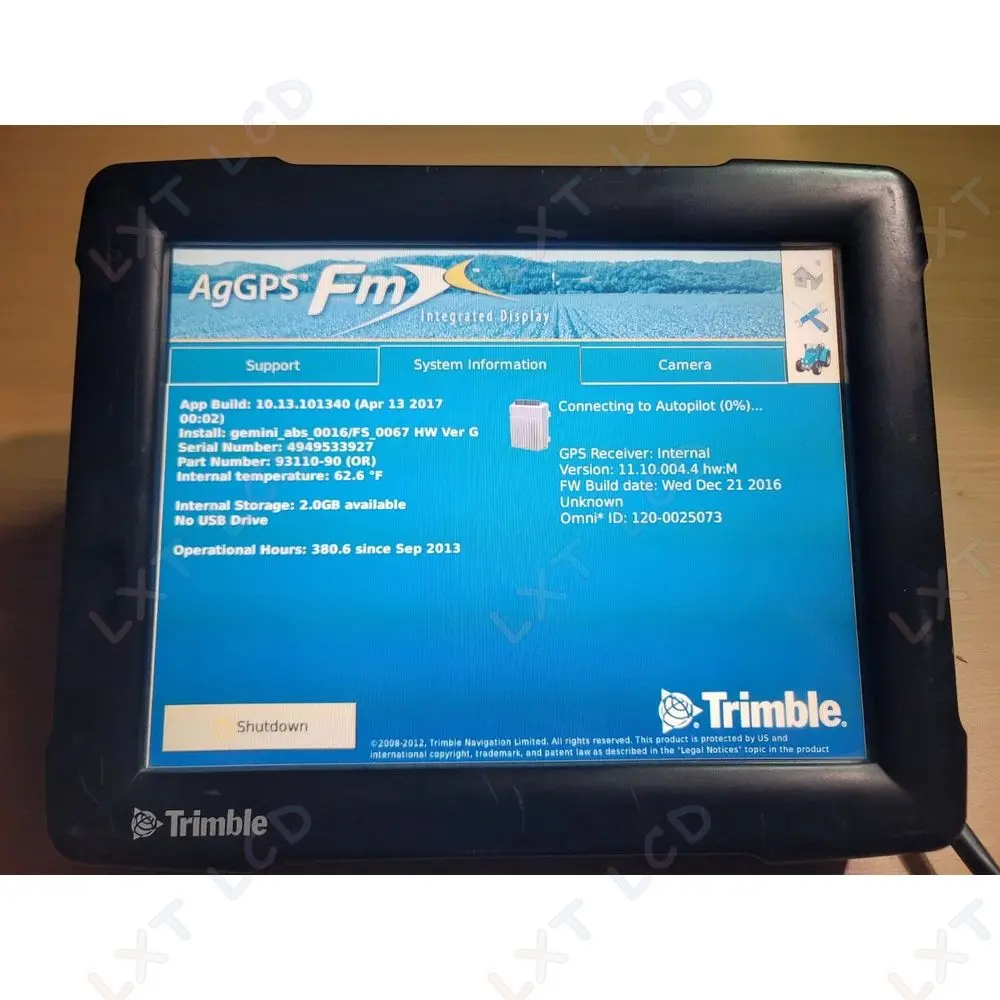 오리지널 트림블 FMX-1000 FM-1000 LCD 디스플레이 화면 수리 교체용