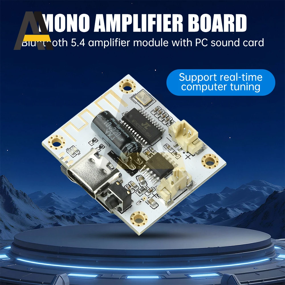 Bluetooth Güç Amplifikatör Modülü 5W TWS Mono Ses Kartı, Altın Kaplama PCB ve Gürültü Azaltma Özellikli Tip-C Arayüzü ile