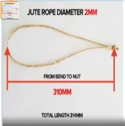 

4000 pieces of hemp rope , diameter 1mm, length 205mm