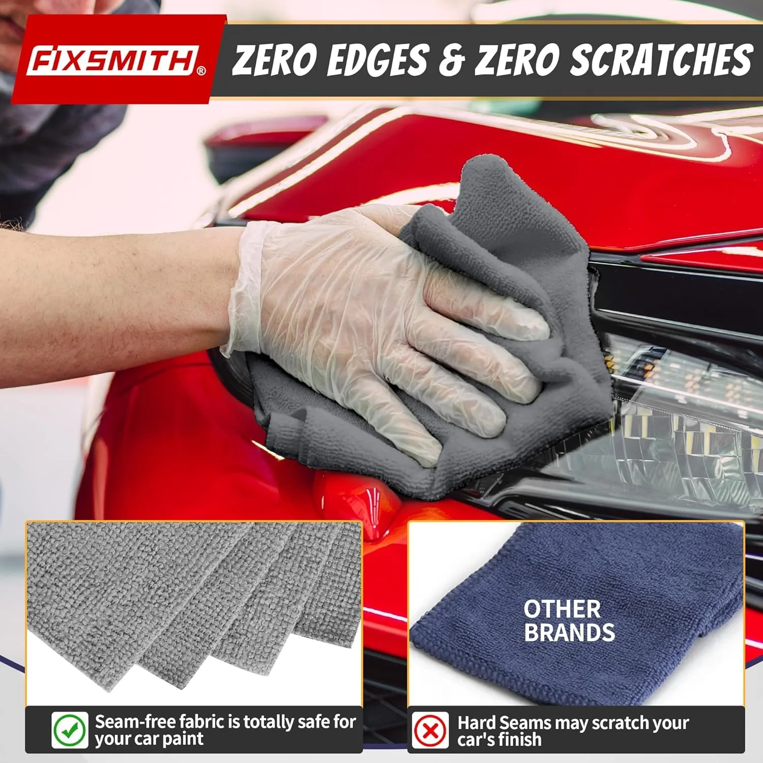 Microfiber Cleaning Cloths Lint Free Microfiber Cleaning Towel Cloths Reusable Towels Super Absorbent for Car Window