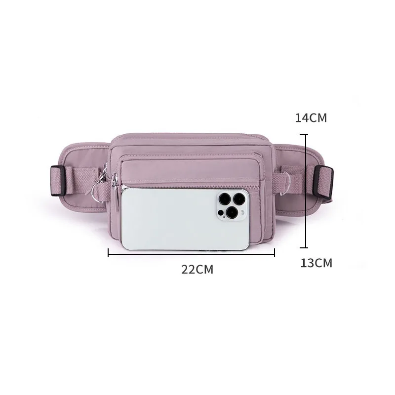 New 2023 Oxford Waist Bag for Women Multifunctional Large Capacity Waterproof Business Wallet Casual Travel Belt Fanny Packs 6