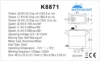 KeyFulcrum KF K8871 Waterproof Servo for Traxxas X-Maxx XRT Maxx Slash 75kg hv brushless digital magnetic metal casing RC car 6