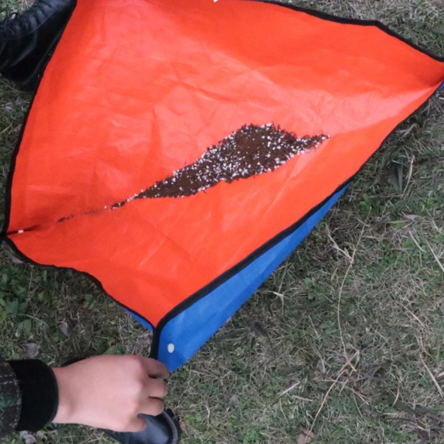 1 db Ültetési Szőnyeg 50 Cm-100 Cm-Es Kertészeti Cserepes Pad Összecsukható Kerti Növényi Edény Transzplantáló Vízálló Szőnyegek - Image 3