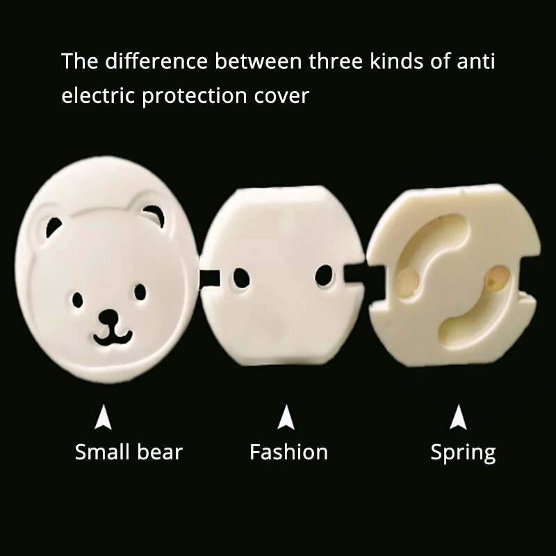 10pcs EU Power Socket Electrical Outlet Baby Kids Child Safety Guard Protection Anti Electric Shock Plugs Protector Rotate Cover
