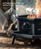 Fire Pit, Outdoor Fire Pit Wood Burning Fire Pits with Cooking Grill, Large Firepits for Outside Octagonal Heavy Duty Firepit 5