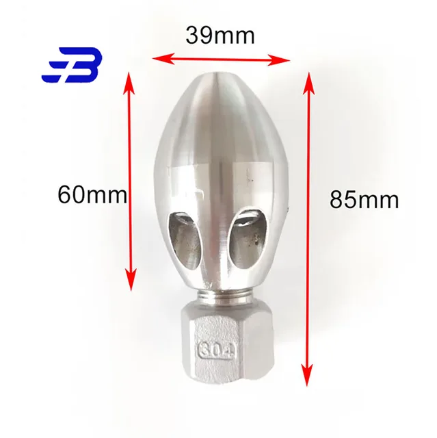 Gyári Közvetlen, Kiváló Minőségű Szennyvízcsatorna Fejek, Csőfúvó, Vízelvezető Rendszertisztító Fúvóka - Image 3