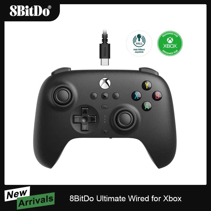 

AKNES 8BitDo Ultimate Wired Controller Gamepad Hall Effect Joystick with Game Pass for Xbox Series S/X, Xbox One, for Windows 10