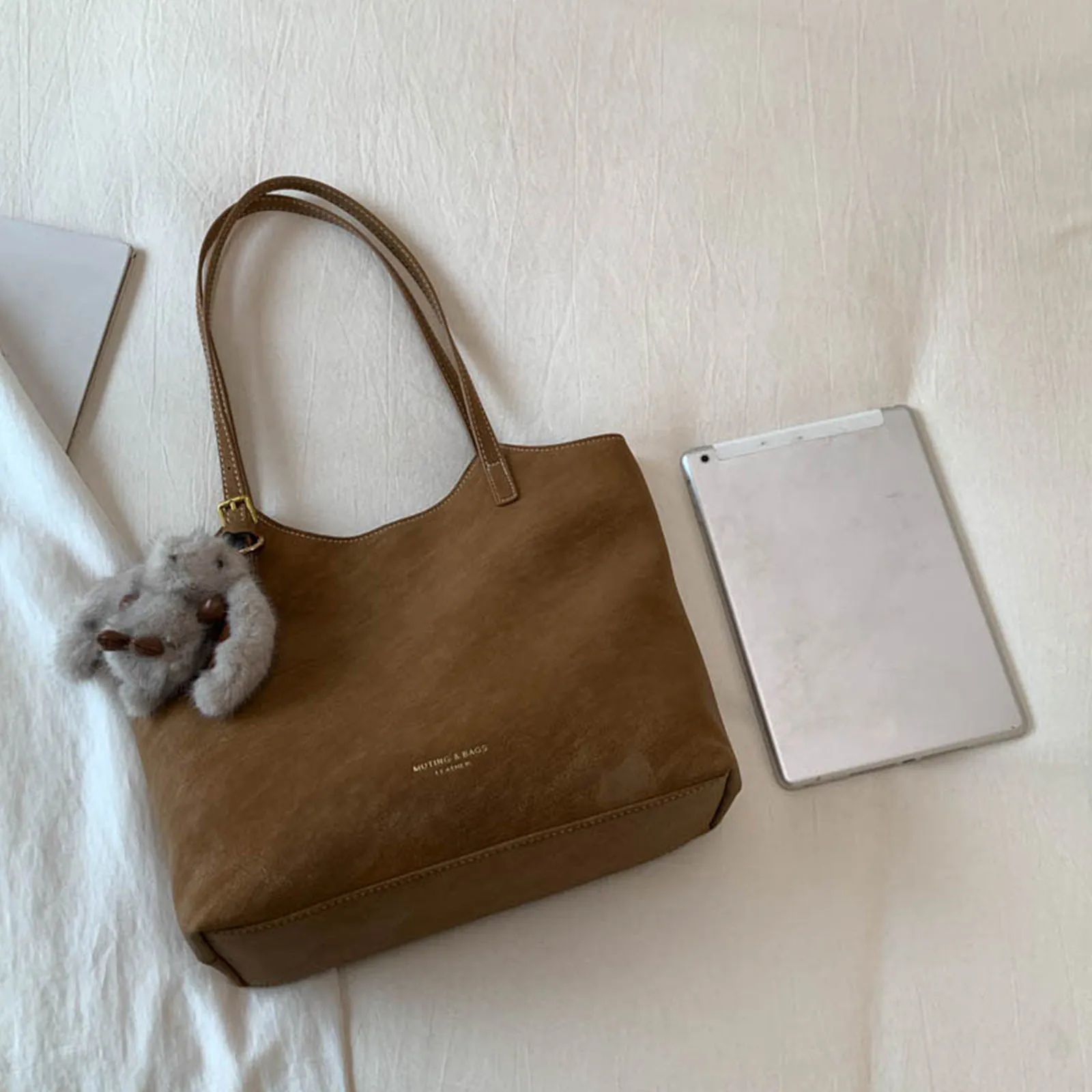 Women PU Leather Shoulder Bag with Adjustable Strap Underarm Bag Commuter Bag for Work Shopping Travel Daily