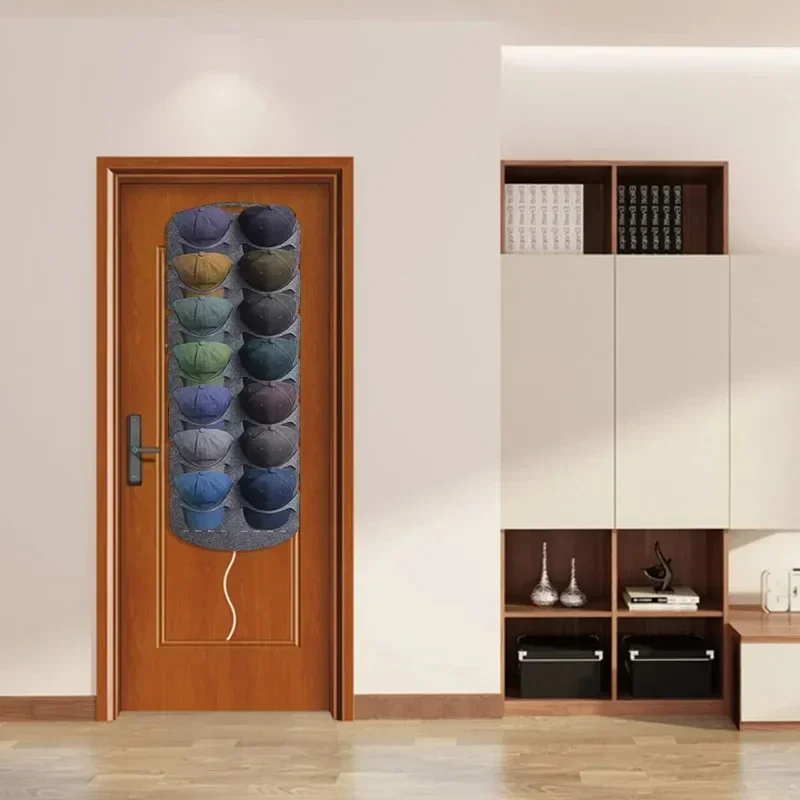 Felt Hat Organizer Storage Rack Wall Hat Storage Rack Door Hanging Baseball Cap Storage Bag Home Closet Neat Hat Rack 4
