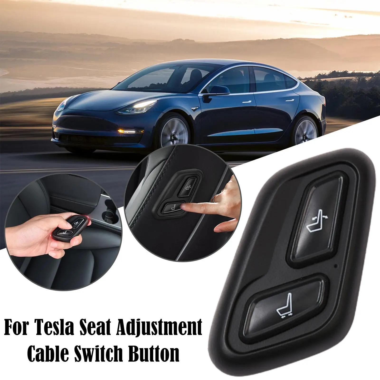 For Tesla Model Y Wireless Seat Adjustment Switch Button Model 3 2021