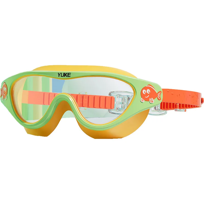 Children's Swimming Goggles Waterproof Anti-fog HD Diving Goggle Transparent Large Frame Professional Swimming Glasses Equipment 5