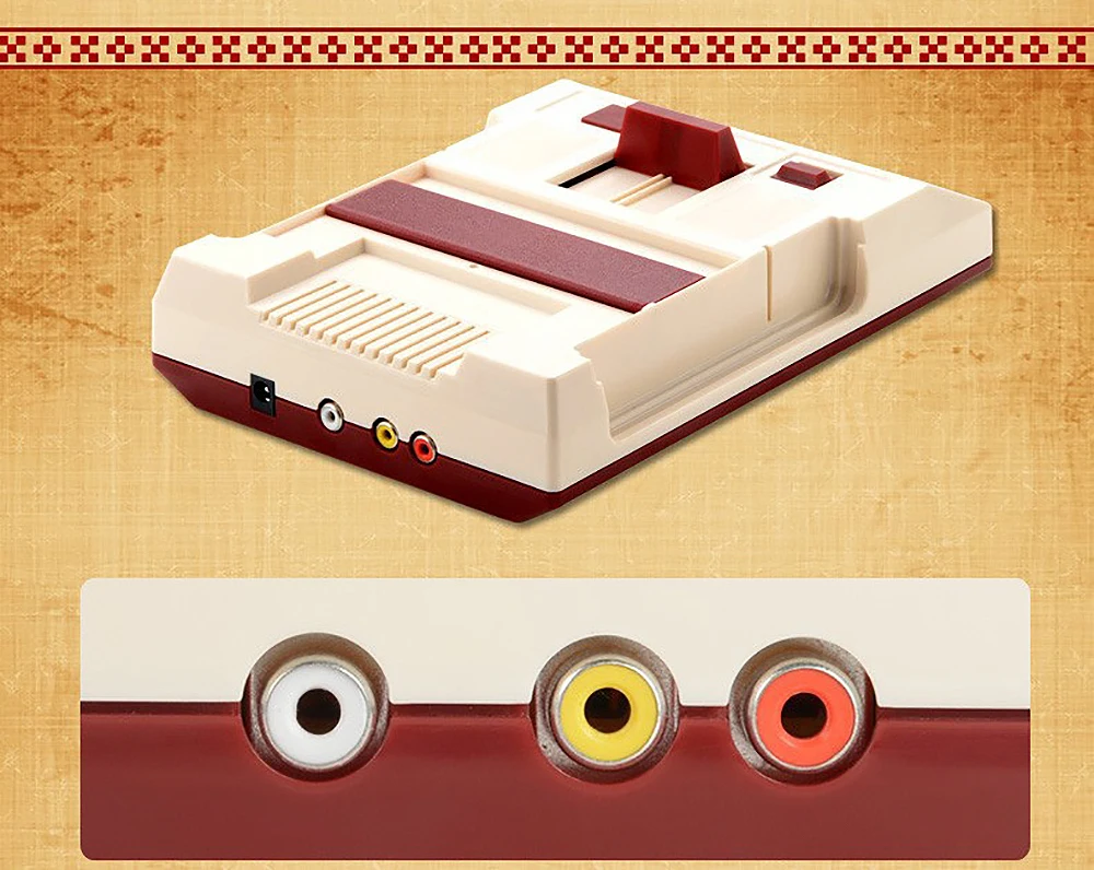 Nostalgic FC TV Home Game Console Retro Red and White Machine 8-Bit Card Game Console 500+132 Games Free Shipping