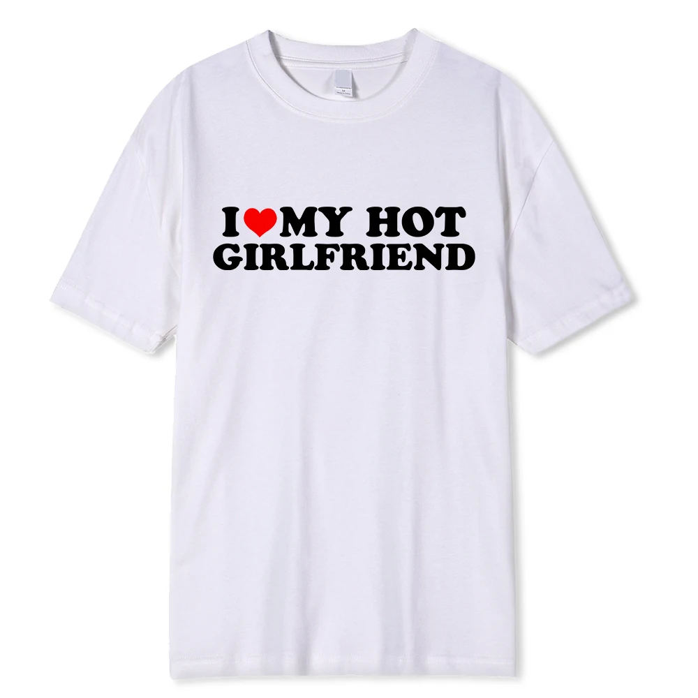 Retro I Love My Hot Partner Graphic T-Shirt - Unisex Casual Sports Streetwear