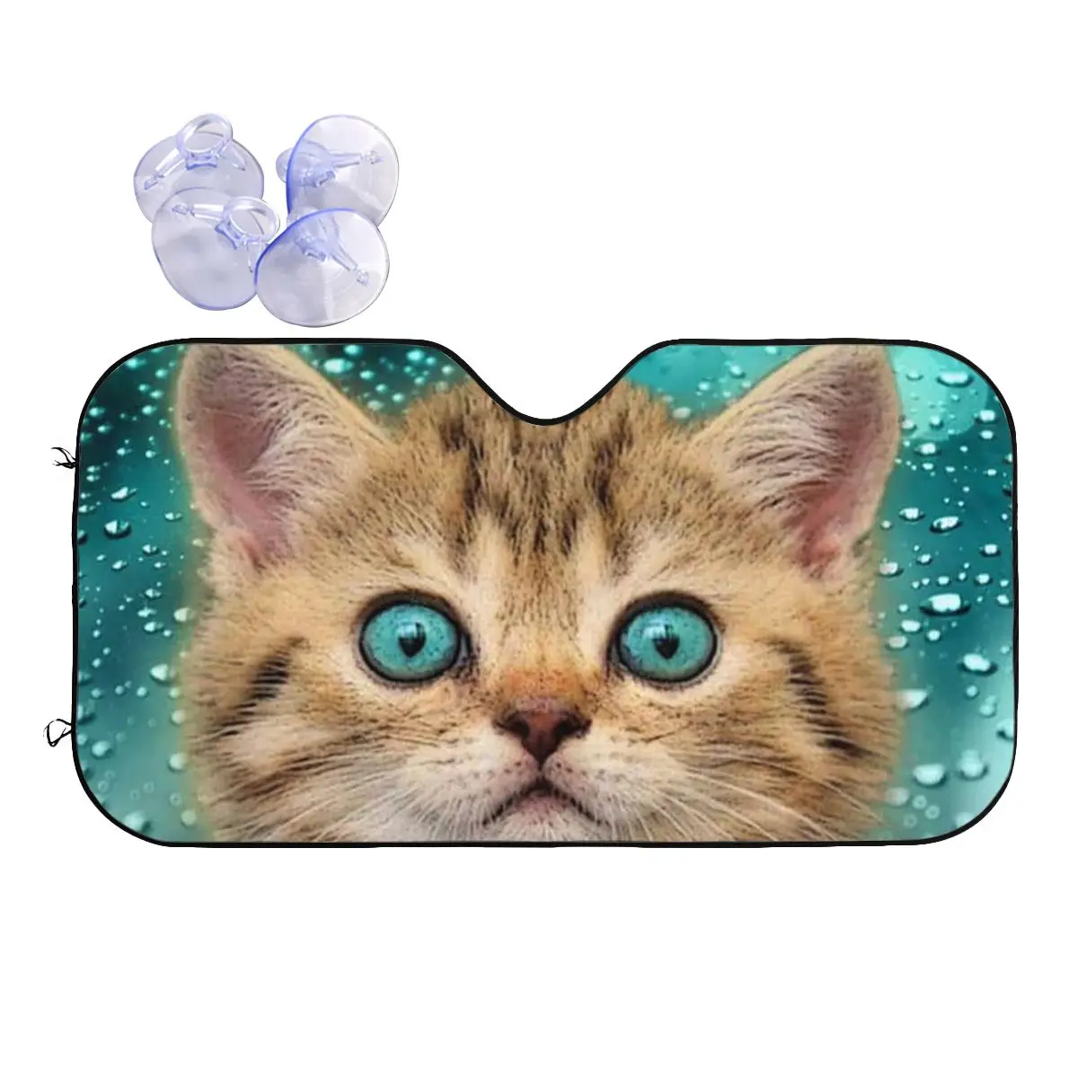 

Cute Cat Windshield Sunshade Animals Universal Car Front Windshield 70x130cm Sun Visor Car-styling