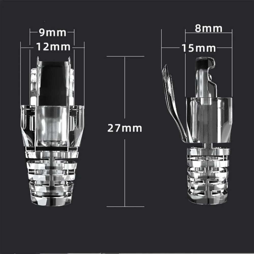 Ethernet Cable Cover 100Pcs/Set Colorful Clear RJ45 Standard Ethernet Network Cable Strain Relief Boots Cable Connector Plug Covers CAT5 CAT6
