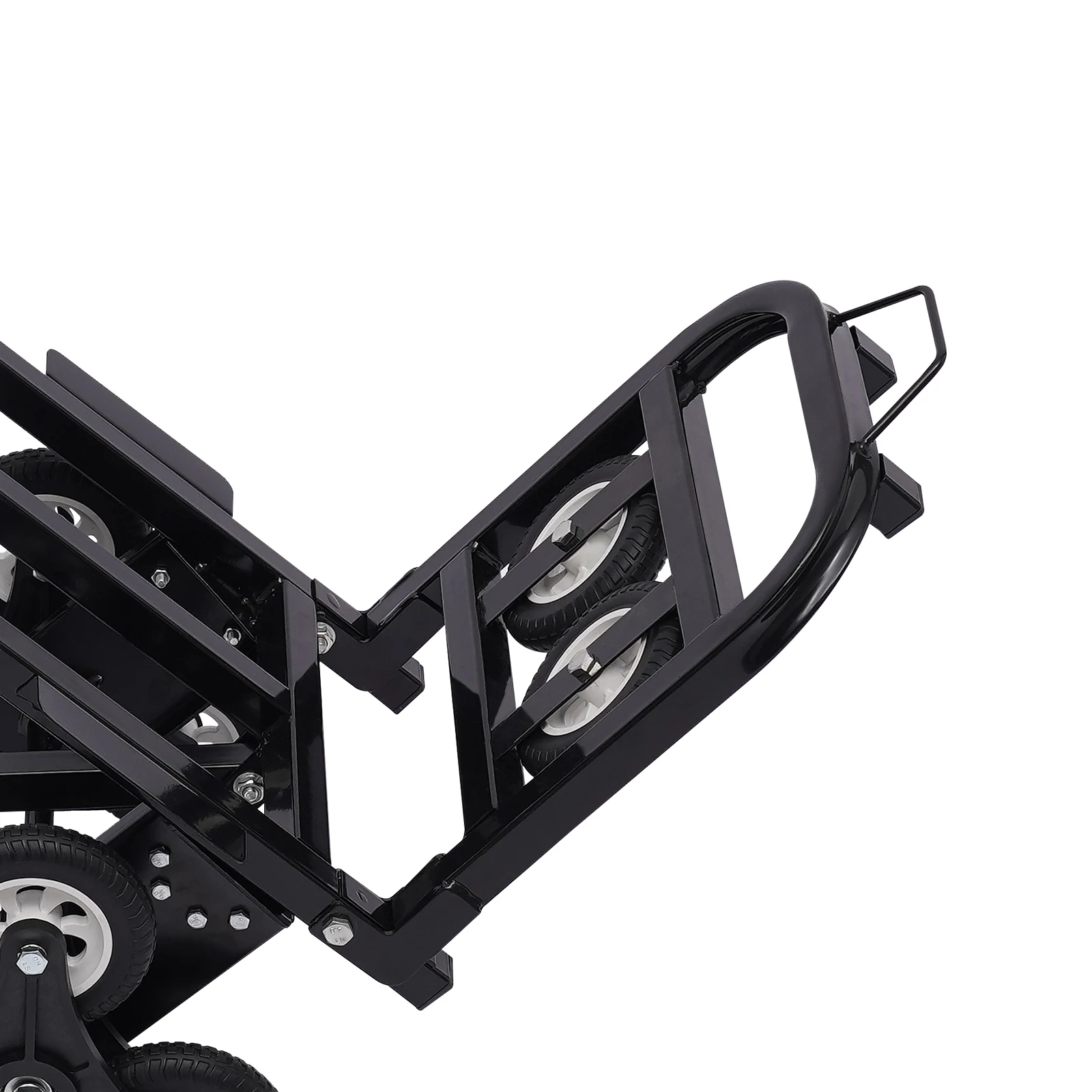 Transporthilfe für Treppen mit 10 Rädern, Faltbarer Treppensteiger-Sackkarren, Tragfähigkeit 150 kg, Handkarren, Höhenverstellbar – Detail 8