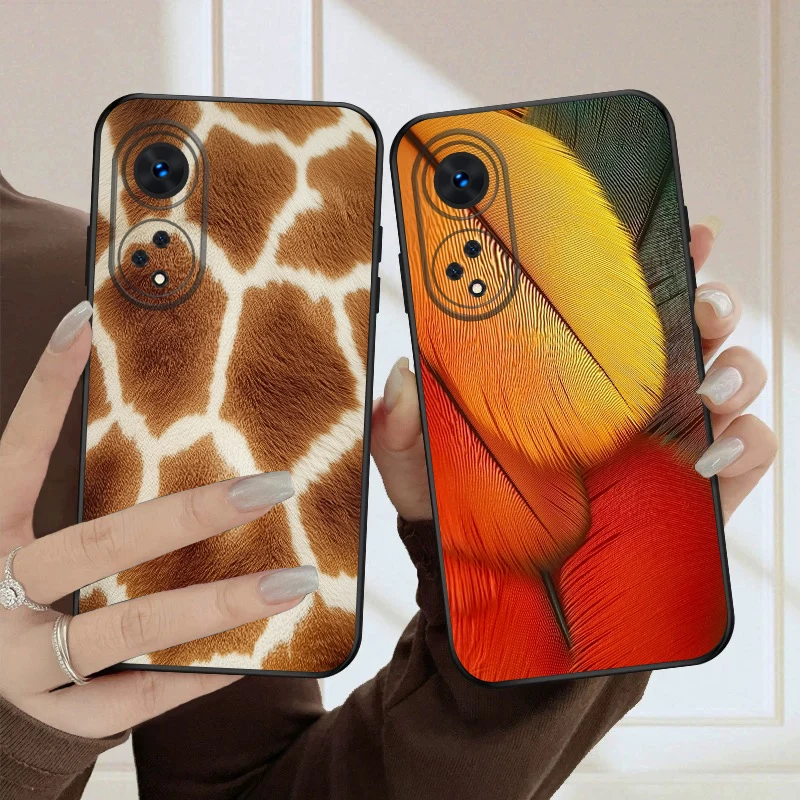 Tiger Skin Pattern Silicone Soft Phone Case