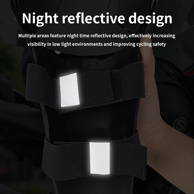 Knee Pad Star Field Knight Motorcycle Knee Protection PP Hard Shell Protective Wear-resistant Drop-resistant Riding Equipment Accessories