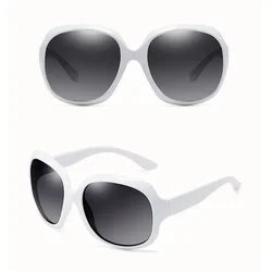 Chic Oversized Square UV400 Sunglasses with Elliptical Frame (01 UV 400)