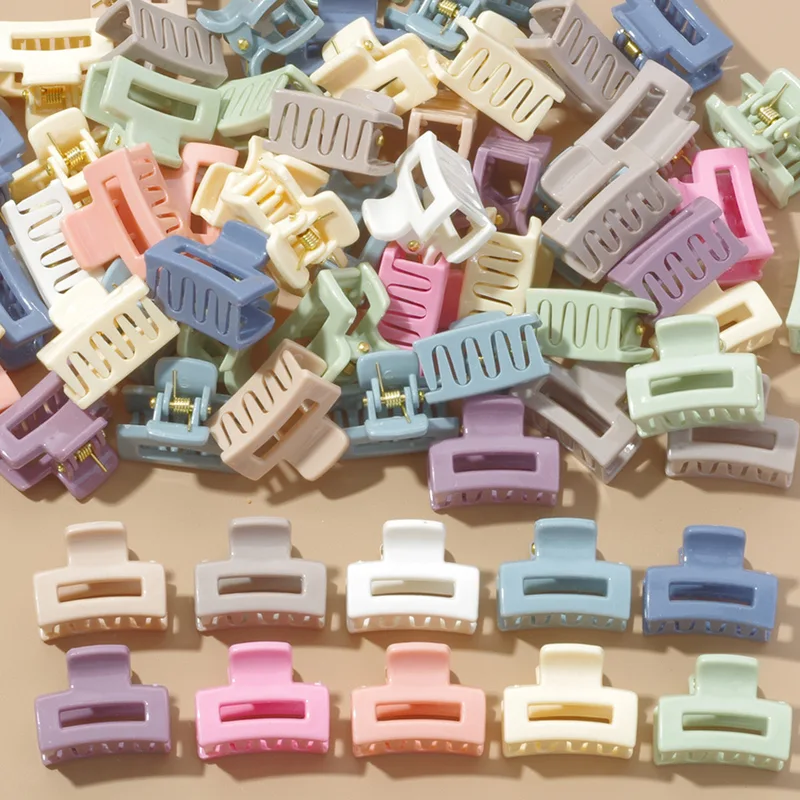 20 Pcs bag Solid Color Matte Hollow Hair