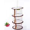 1PC Zipper Hanging Basket Multi-Cell Basket Three-Cell Basket Drying Basket Bra Drying Dried Fish Meat Food 5
