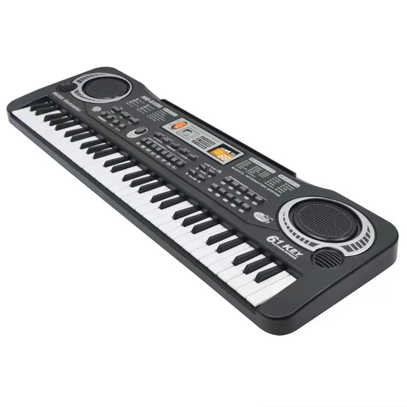 61 Keys Children's Electronic Keyboard Piano with Microphone Beginner Musical Instrument Organ Educational Toy Children's Gift