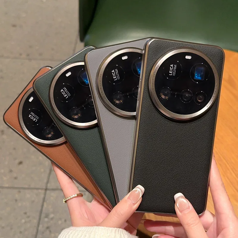 Fashion Lichee Pattern PU Leather Case with Electroplated Frame