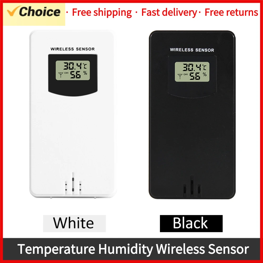 Temperature Humidity Wireless Sensor Meter Hygrometer Electronic ...