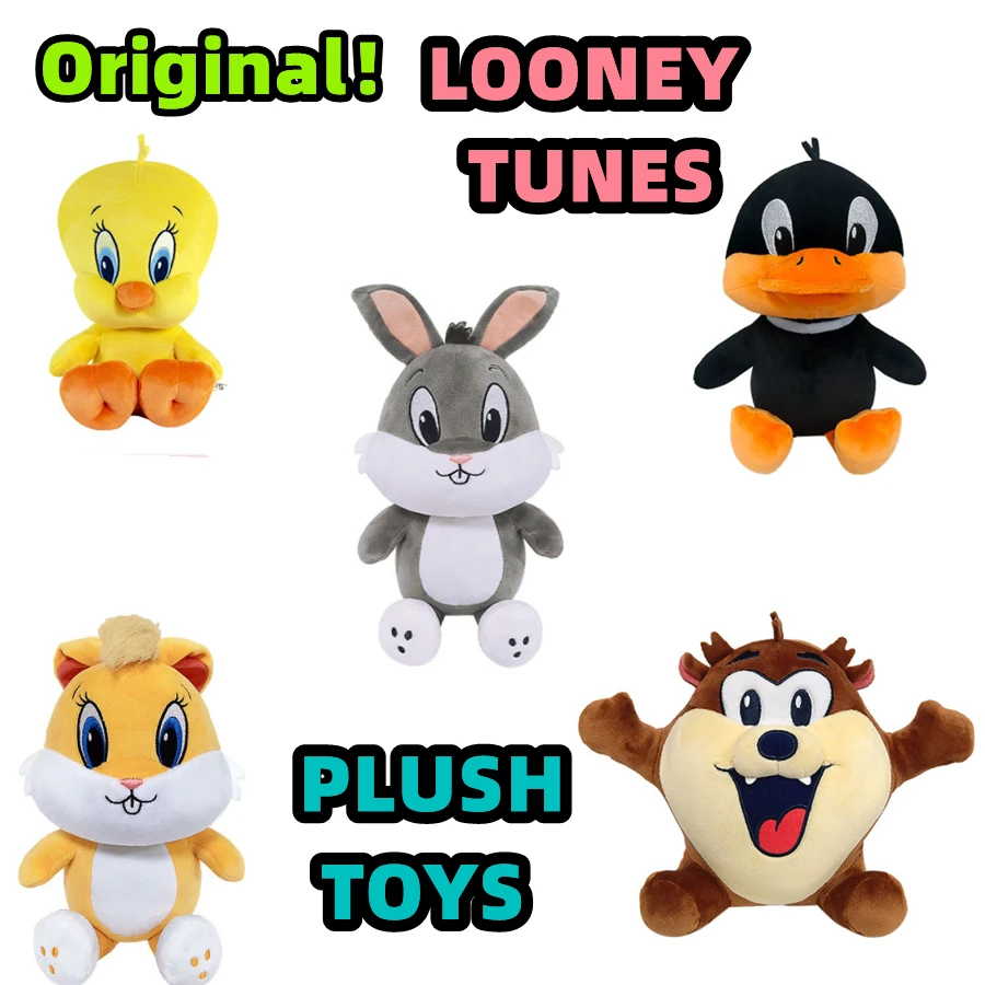 Looney Tunes Bugs Bunny Peluche Action Figures Tweety Bird Ola Bunny Daffy Duck Anime Cartoon Peluche Peluche Peluche Giocattoli Regalo