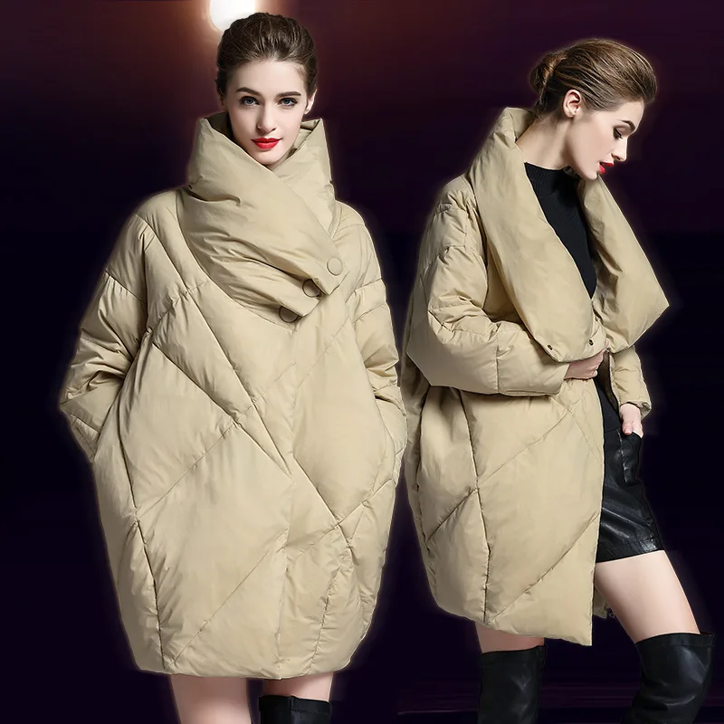 2023-Winter-women-s-down-jacket-thick-warm-casual-coat-Women-s-white ...