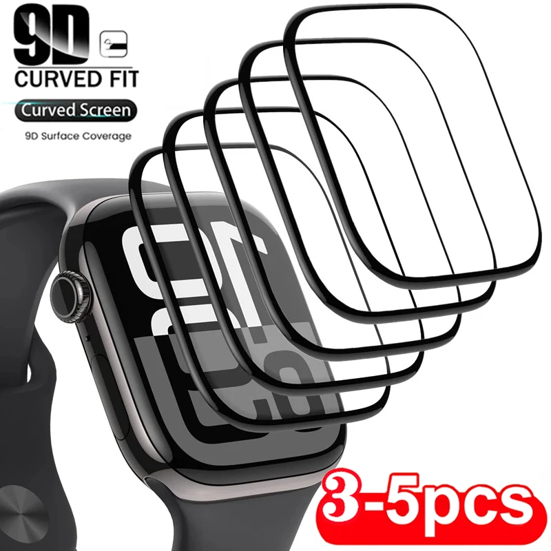 Protector Film For Apple Watch 46mm 45mm 44mm 41mm 40 38 42 mm 49mm Curved Screen Protectors iwatch series Ultra 10 9 8 7 SE 6 5