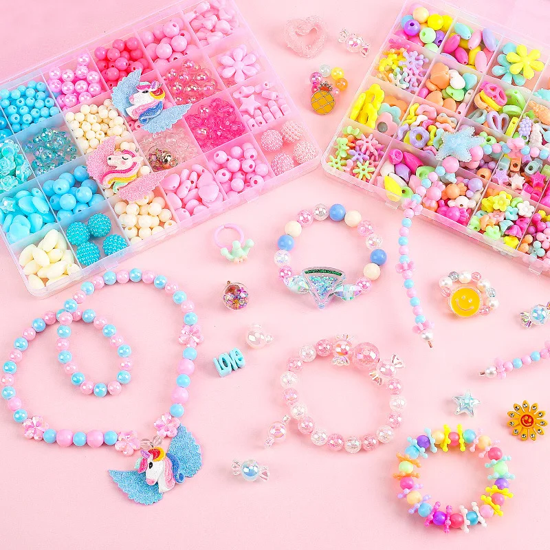 700pcs DIY Handmade Beaded Children's Toy Creative Loose Spacer Beads Crafts Making Bracelet Necklace Jewelry Kit Girl Toy Gift 1 700pcs DIY Handmade Beaded Children's Toy Creative Loose Spacer Beads Crafts Making Bracelet Necklace Jewelry Kit Girl Toy Gift 1