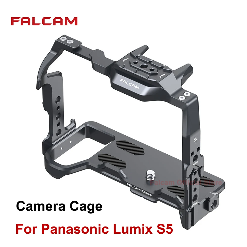 Falcam F22 F38 Fotocamera A Sgancio Rapido Full Cage Con Piastra A Sgancio Rapido Per Montaggio Su Scarpa Fredda Per Fotocamere Panasonic Lumix S5 Ful