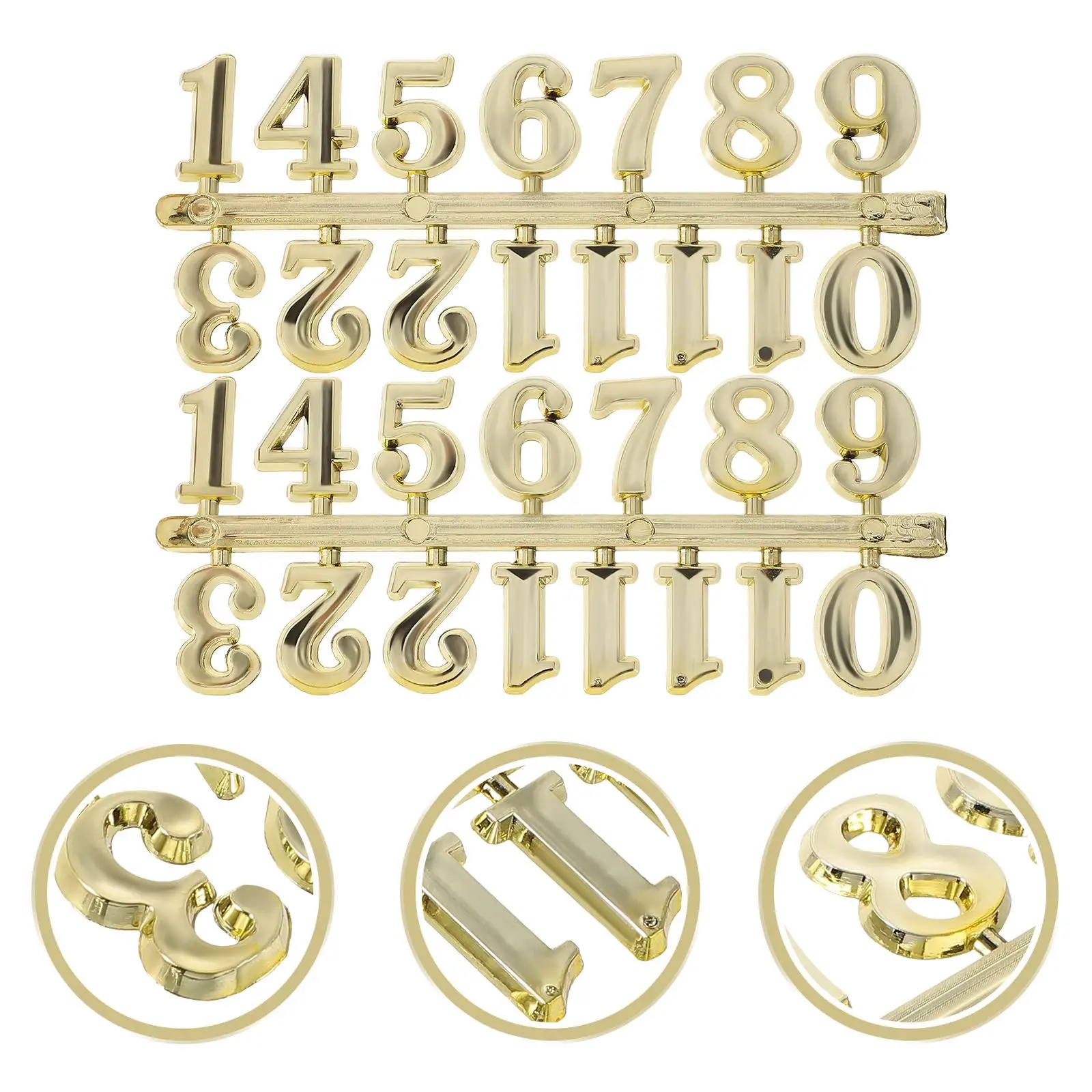 Arabic Numerals Handmade Restore Digital Repair Tools Clock Numerals Accessories Arabic Number Quartz Clock Parts 5Pcs