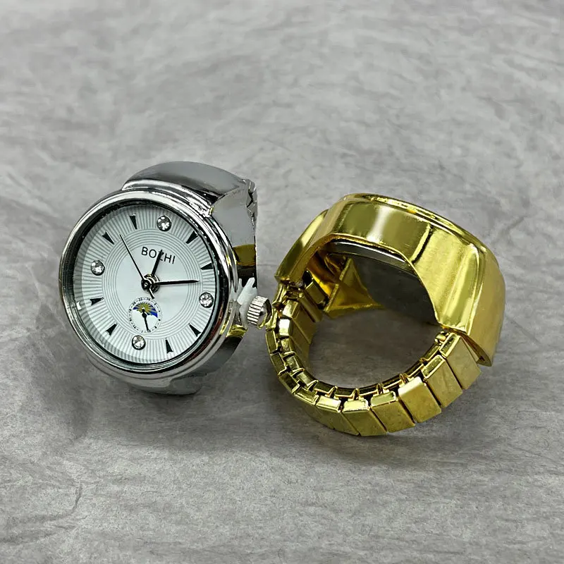 Steel Jewelry Rings Finger Watches Fashion Party Quartz Watches Unisex Couple Rings Jewelry Gift ring set,gold color rings,couples rings,stainless steel ring,finger ring,gold color ring,silver ring,adjustable rings,wedding rings,wedding ring,finger watch ring,jewelry accessories