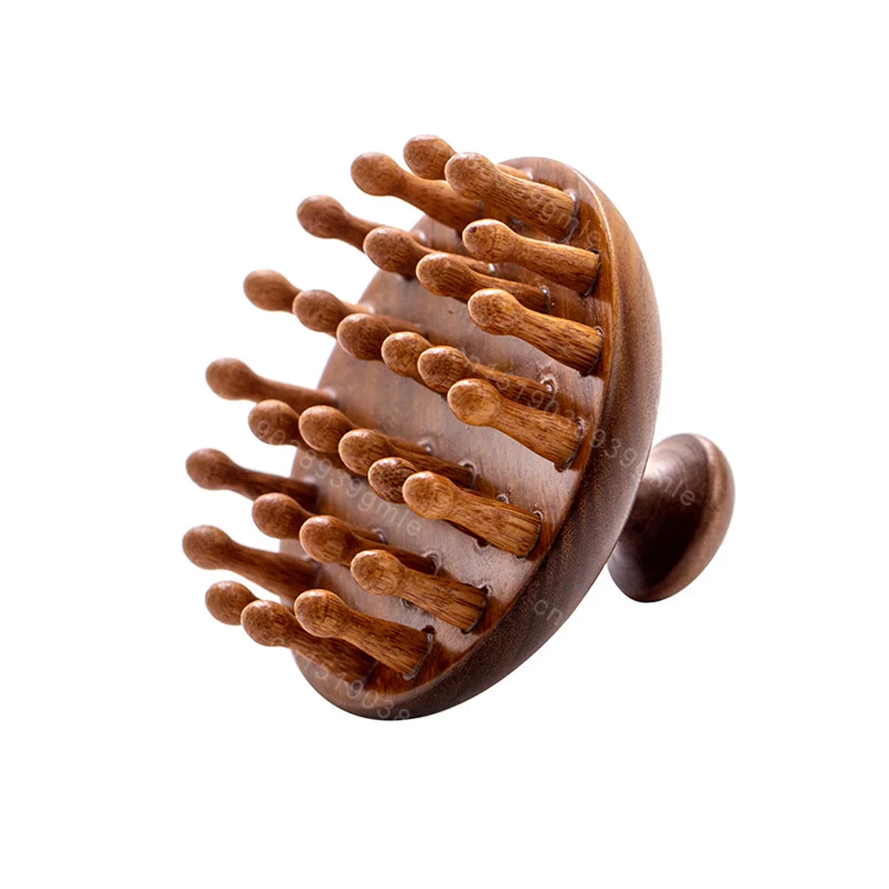 Natural Sandalwood Meridian Massage Comb Head Massage Hair Brushing Scalp Comb Relive Be Dizzy Headahche Relaxtion Point Massage