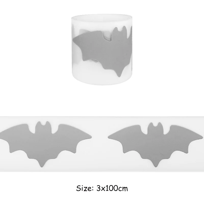 Silver Reflective Animal Design Thermal Patches - DIY Iron-On Transfers
