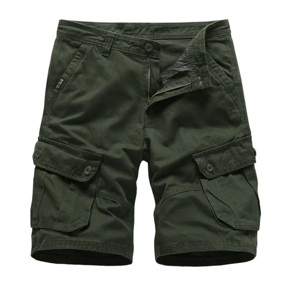 

Men's Shorts Loose Large Size Multi-Pocket Overalls Summer Cotton Comfortable Nickel Pants Outdoor Casual Sports Beach Pants