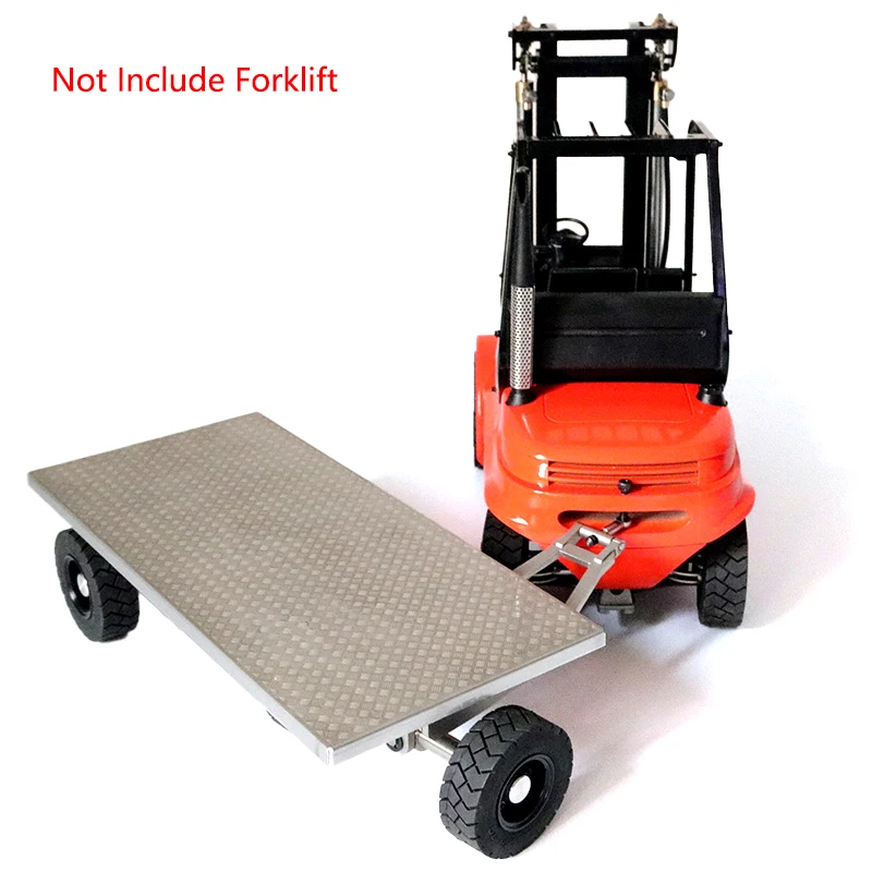 1/14 RC Metal Trailer RC Accessories Parts for Hydraulic RC Forklift DIY TAMIYAYA LESU Model Radio Controlled Transport Truck  6