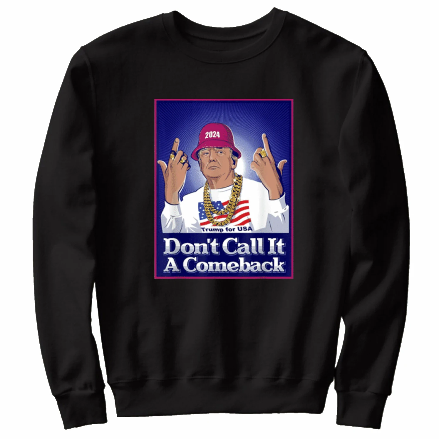 

Don't Call It A Comeback Funny Donald Trump 2024 Election Voter Sweatshirts 100% Cotton Casual Mens Pullover Hoodie Streetwear