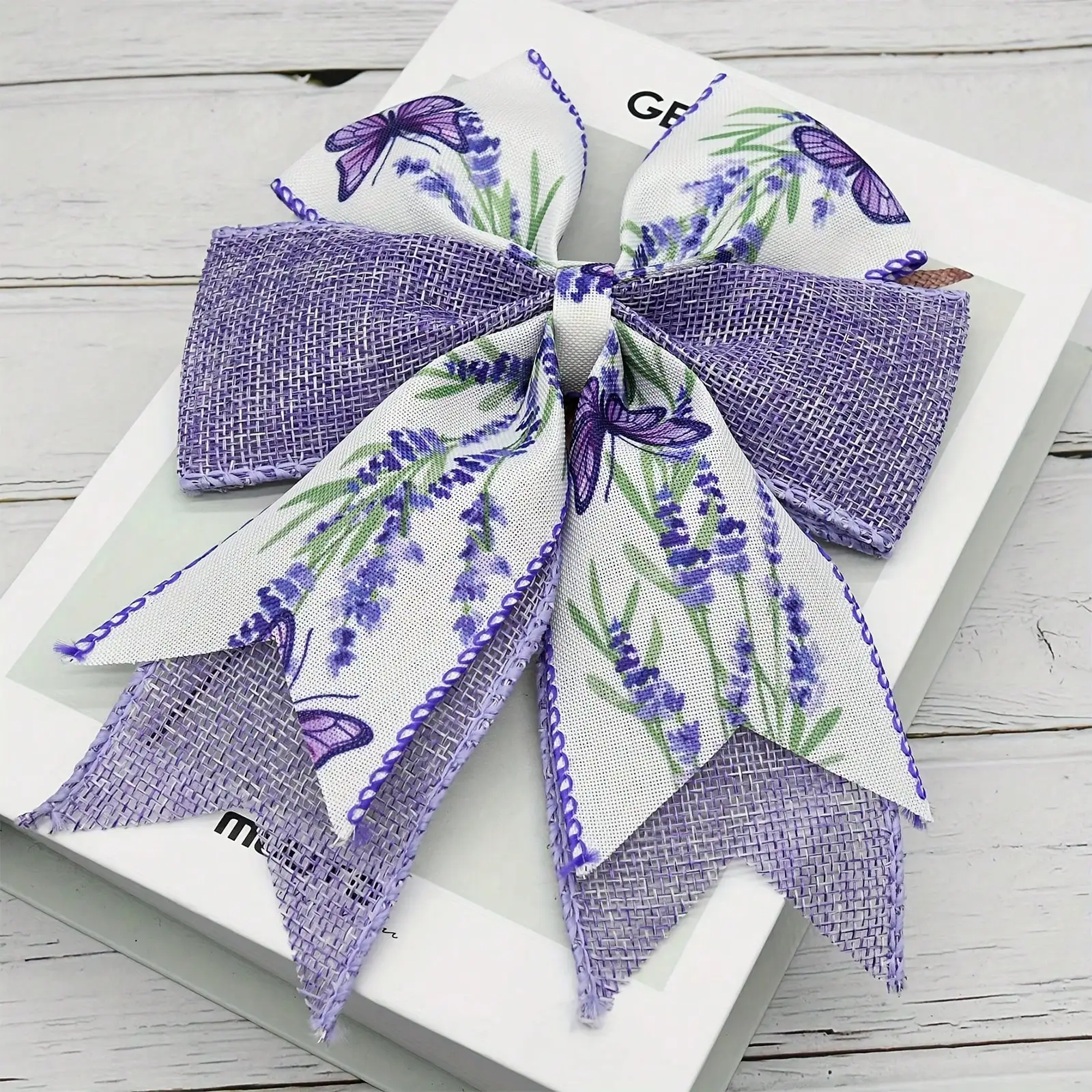 Lavender Butterfly Pattern Decorative Ribbons for Gift Wrapping & Floral Arrangements