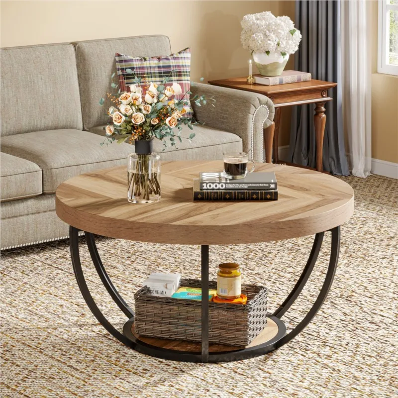 Mini Round Coffee Table Homestay Hotel Light Luxury Mini Apartment Sofa Tea Table 커피 테이블