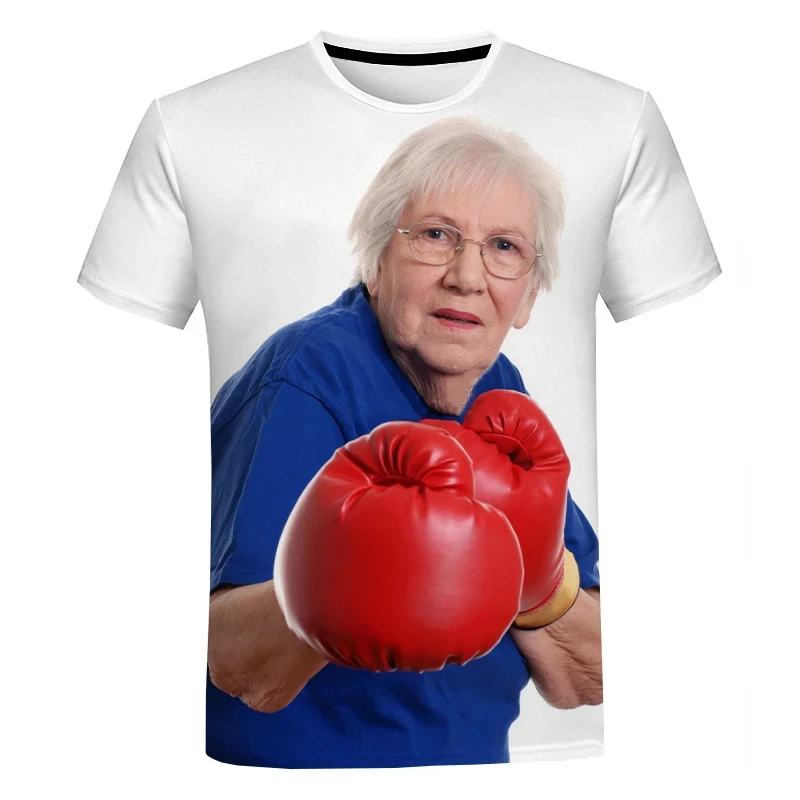 2023 Summer Creative Funny Ladies Licking Red Popsicle 3D Printed T-Shirt Cute Granny Funny Popsicle T-Shirt Casual Loose Tops 3