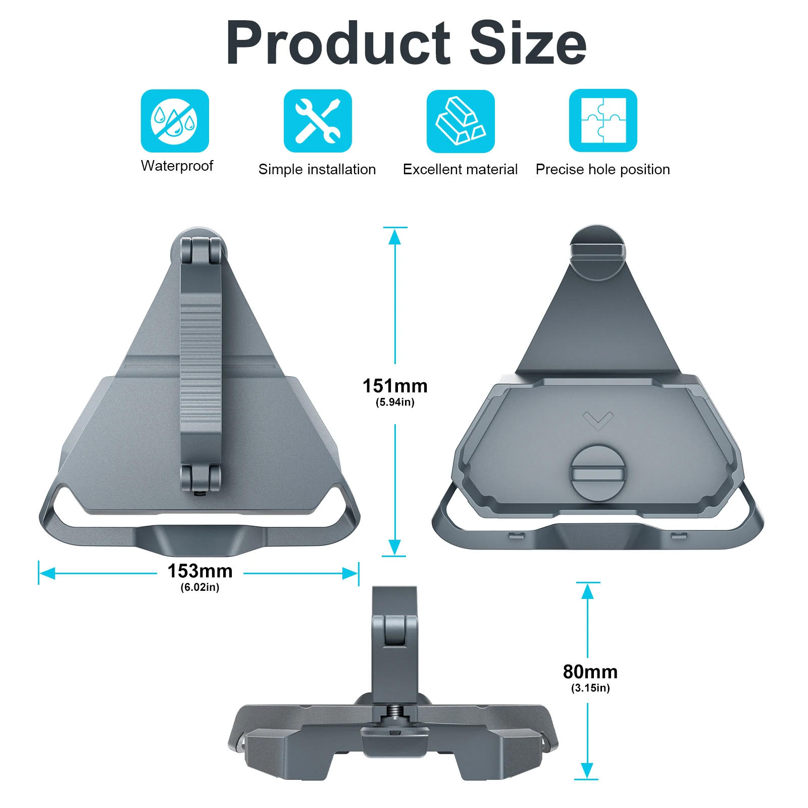 ?   스타링크 미니 고품질 루프 마운트 알루미늄 스타링크 미니 차량용 마운트 (스타링크 미니 접시형 RV, 요트 및 루프 마운트용)