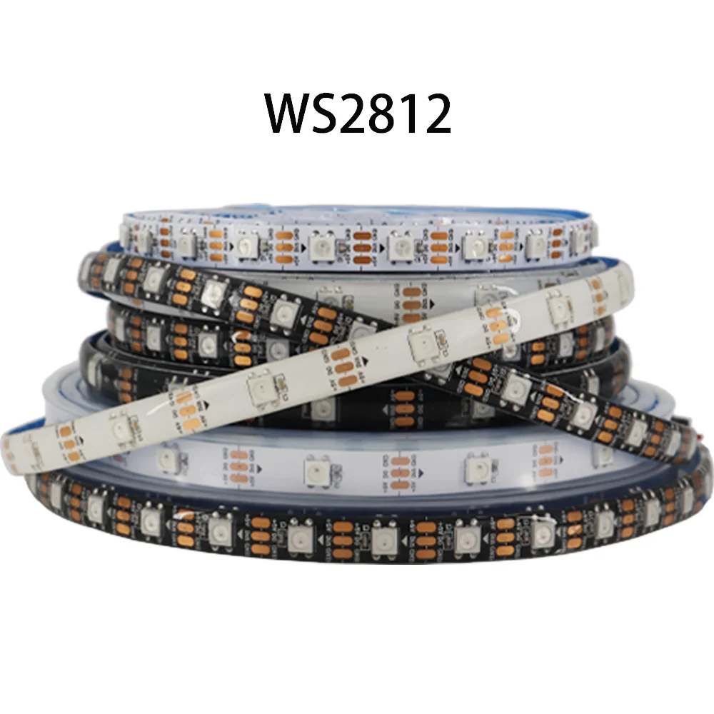 Ws2812B Ws2812 Rgb Dream Color Lighting Led Strip Lights High Intensity Smart Individualmente Indirizzabile Flessibile Tape Light Dc5V