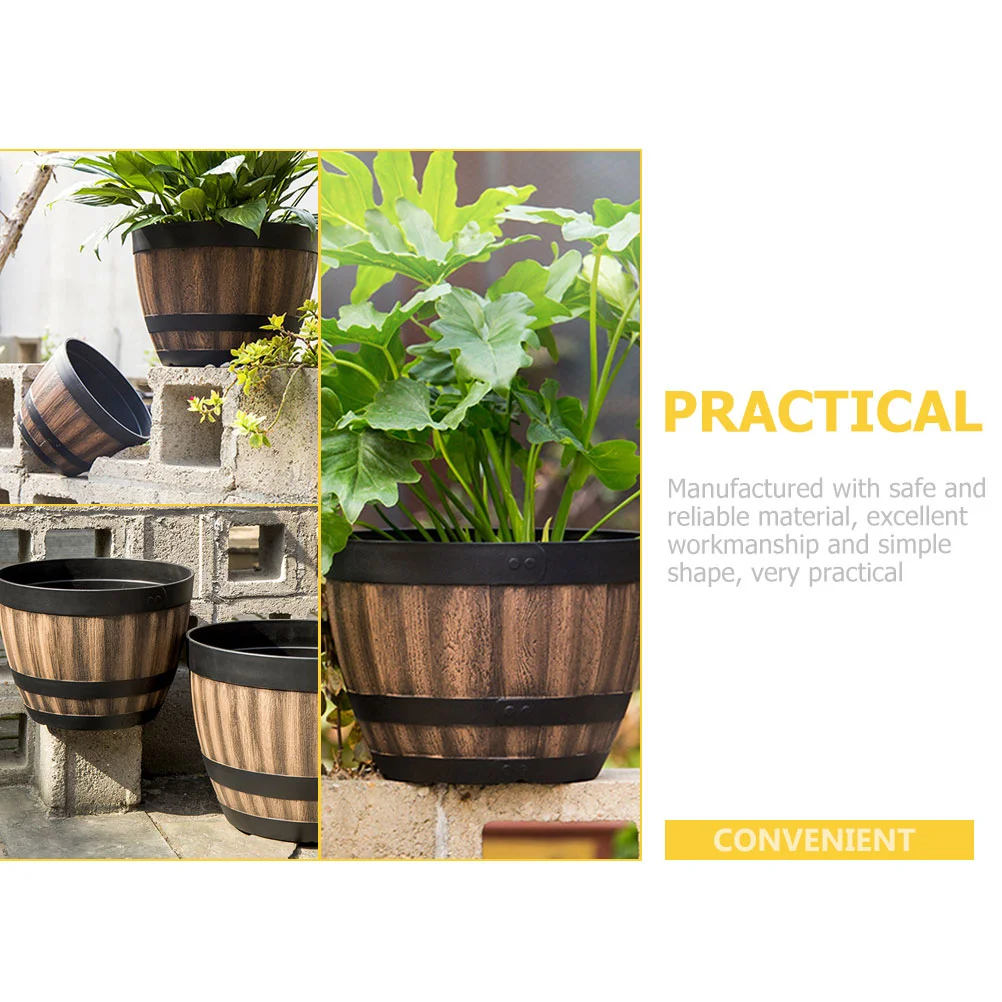Imitation Wooden Planter 2