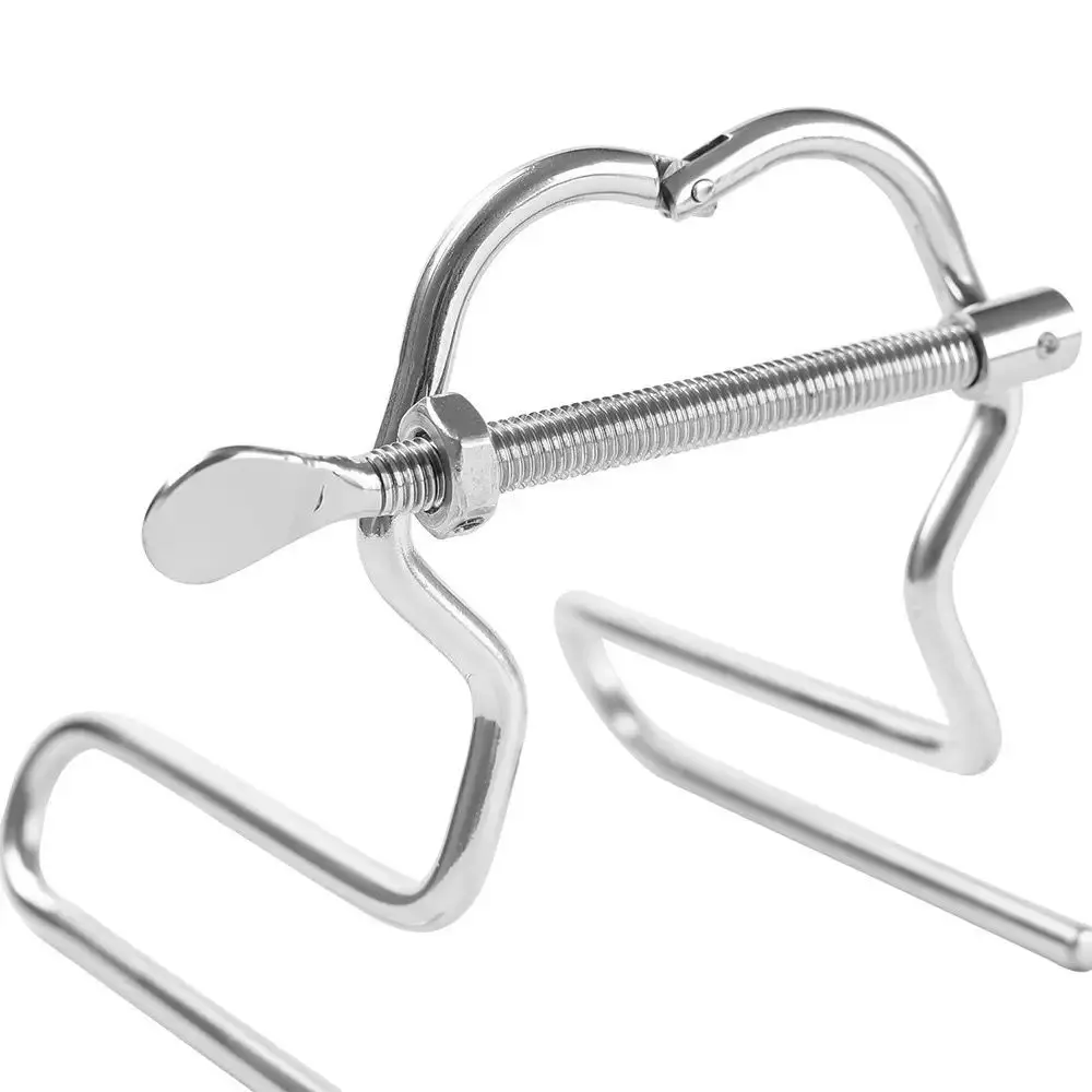 BDSM New Arrival Adjustable Stainless steel Dilator Vaginal Anus Clamp Anal Plug Speculum Butt Plug Anal Sex Toys For Women Men — view 5