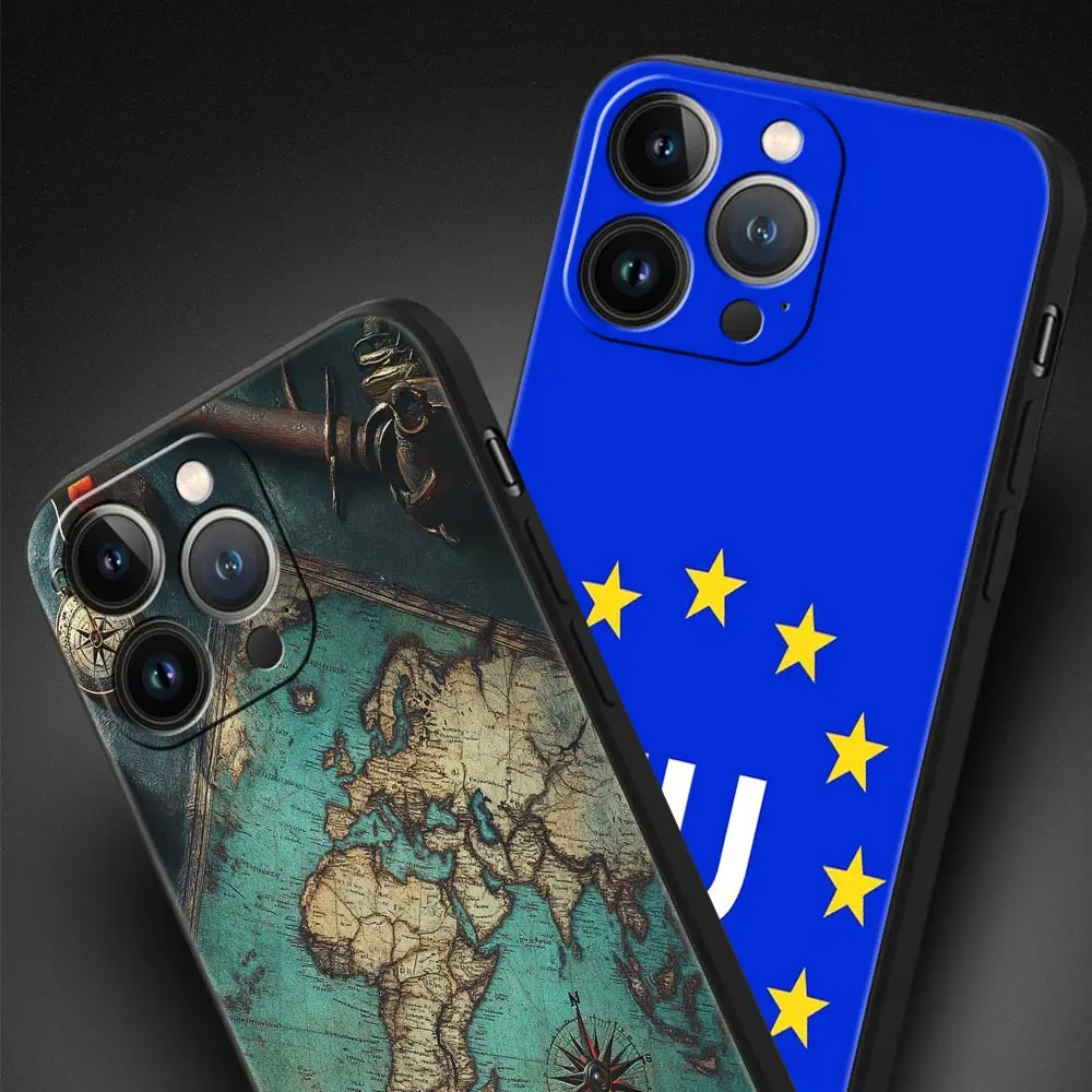 European Flag Soft TPU Phone Case - Elegant Back Cover Design