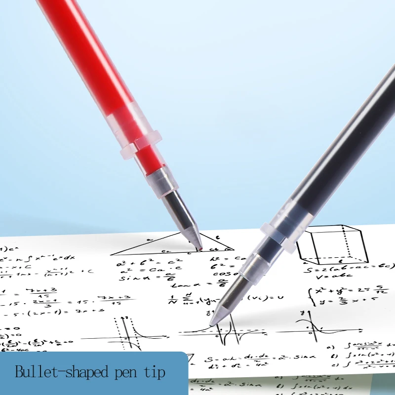 M&G 0.5mm Tapered Pen Refill for Twist-Top Gel Pens - Black Red Blue Ideal for Students And Office Supplies
